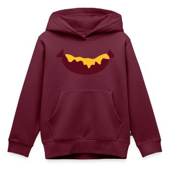 Wurst - Kinder Premium Organic Hoodie - Burgunderrot - Vorne - AI Model Kid Female (0cm)