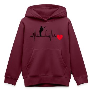 Dirigenten Geschenk Dirigieren Musik Dirigent - Kinder Premium Organic Hoodie - Burgunderrot - Vorne - AI Model Kid Female (0cm)
