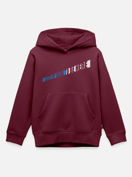 I closed my book - Kinder Premium Organic Hoodie - Burgunderrot