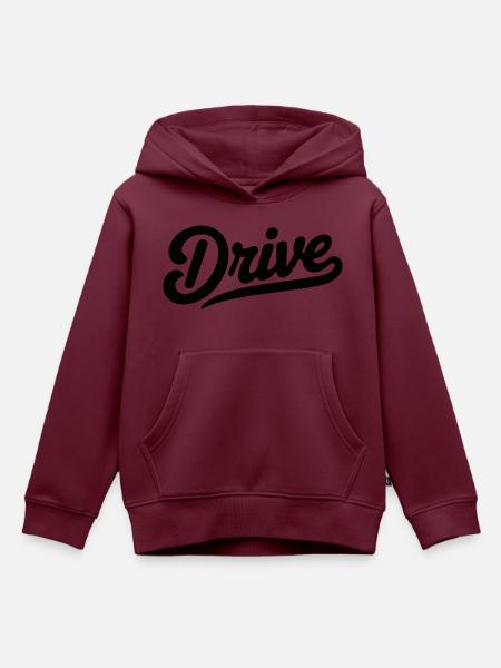 COOLES T-SHIRT, FAHRT - Kinder Premium Organic Hoodie - Burgunderrot