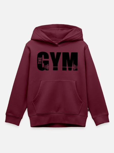 das Fitnessstudio - Kinder Premium Organic Hoodie - Burgunderrot