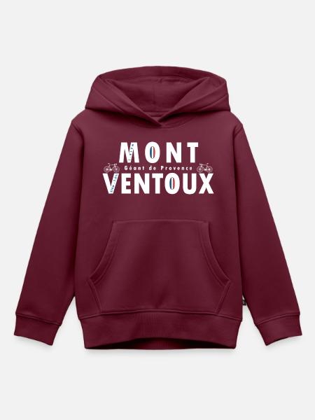 Mont Ventoux - Kinder Premium Organic Hoodie - Burgunderrot