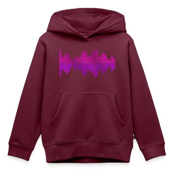Equalizer Musik Dj - Kinder Premium Organic Hoodie - Burgunderrot - Vorne - AI Model Kid Female (0cm)