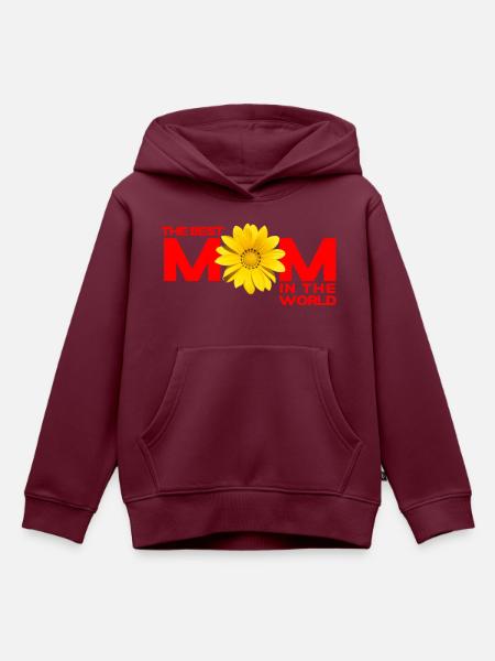 Die beste Mutter der Welt - Kinder Premium Organic Hoodie - Burgunderrot