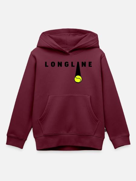 tennis - Kinder Premium Organic Hoodie - Burgunderrot