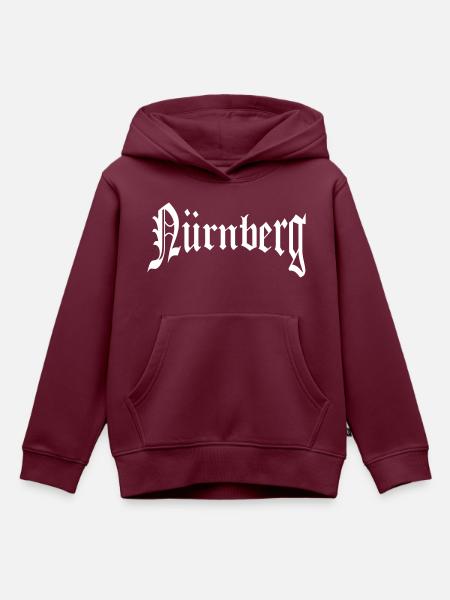 Nürnberg - Kinder Premium Organic Hoodie - Burgunderrot