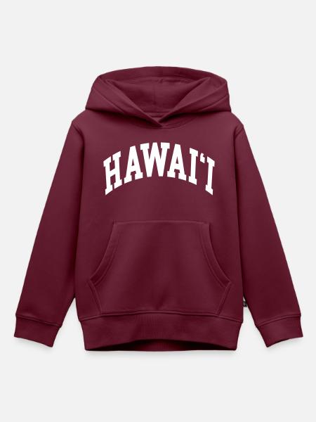 Hawaii - Kinder Premium Organic Hoodie - Burgunderrot