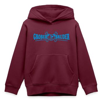 Großer Bruder - Kinder Premium Organic Hoodie - Burgunderrot - Vorne - AI Model Kid Female (0cm)