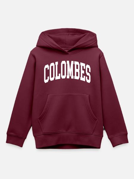 Colombes - Kinder Premium Organic Hoodie - Burgunderrot