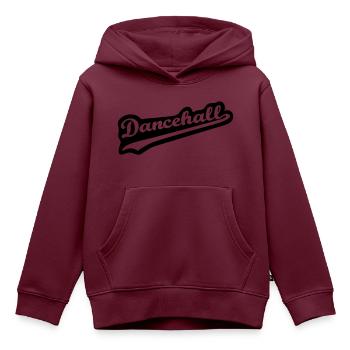 Dancehall - Kinder Premium Organic Hoodie - Burgunderrot - Vorne - AI Model Kid Female (0cm)