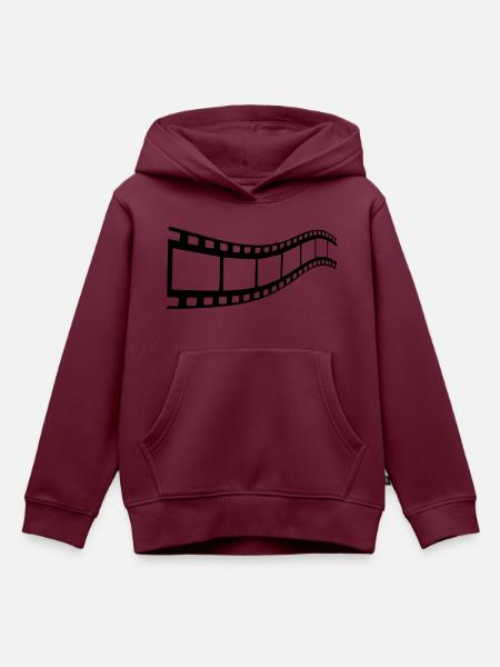 bande cinema - Kinder Premium Organic Hoodie - Burgunderrot
