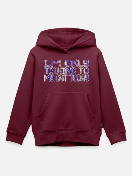 avogato funny gift - Kinder Premium Organic Hoodie - Burgunderrot