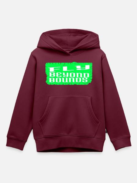 creative expression birthday present - Kinder Premium Organic Hoodie - Burgunderrot