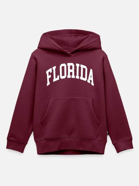 Florida - Kinder Premium Organic Hoodie - Burgunderrot