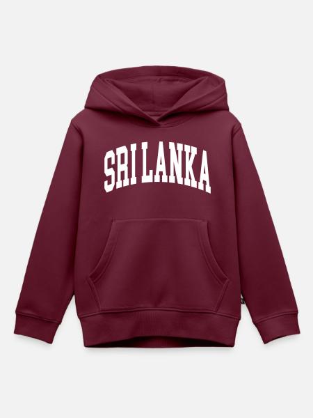 Sri Lanka - Kinder Premium Organic Hoodie - Burgunderrot