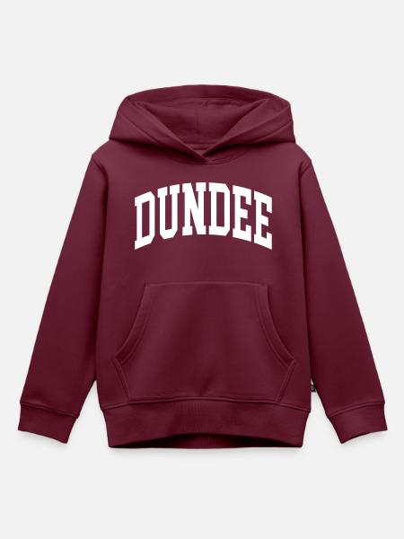 Dundee - Kinder Premium Organic Hoodie - Burgunderrot
