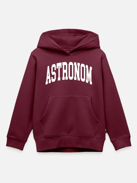 Astronom - Kinder Premium Organic Hoodie - Burgunderrot