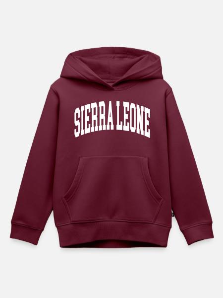 Sierra Leone - Kinder Premium Organic Hoodie - Burgunderrot
