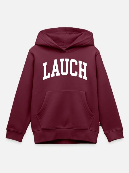 Lauch - Kinder Premium Organic Hoodie - Burgunderrot