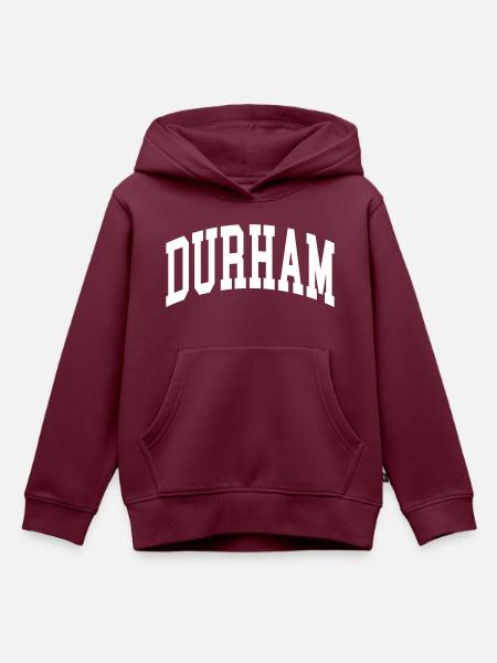 Durham - Kinder Premium Organic Hoodie - Burgunderrot