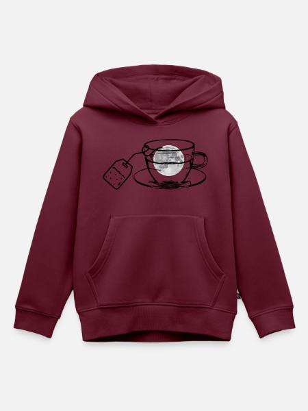 Mond-Cup - Kinder Premium Organic Hoodie - Burgunderrot