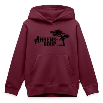 Ahrenshoop, Perle der Ostsee - Kinder Premium Organic Hoodie - Burgunderrot - Vorne - AI Model Kid Female (0cm)