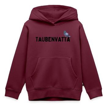 Taubenvatta Taubenvater Brieftaube Geburtstag - Kinder Premium Organic Hoodie - Burgunderrot - Vorne - AI Model Kid Female (0cm)