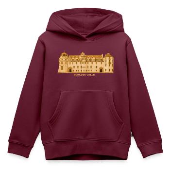 Celle Schloss Renaissance Barock Niedersachsen - Kinder Premium Organic Hoodie - Burgunderrot - Vorne - AI Model Kid Female (0cm)