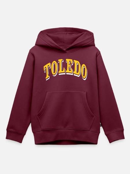 Toledo - Kinder Premium Organic Hoodie - Burgunderrot