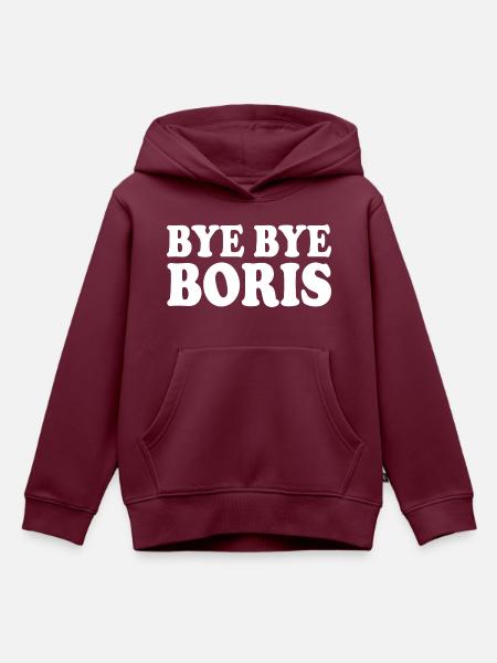 Bye bye boris - Kinder Premium Organic Hoodie - Burgunderrot