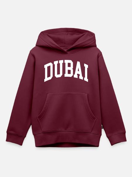 Dubai - Kinder Premium Organic Hoodie - Burgunderrot