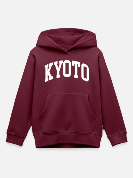 Kyoto - Kinder Premium Organic Hoodie - Burgunderrot