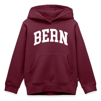 Bern - Kinder Premium Organic Hoodie - Burgunderrot - Vorne - AI Model Kid Female (0cm)