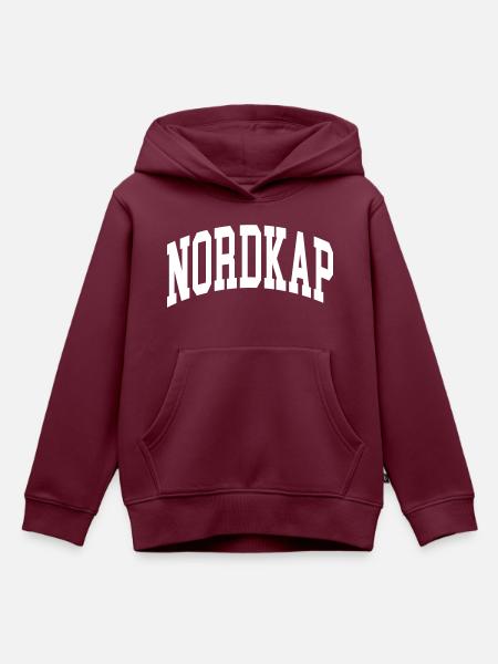 Nordkap - Kinder Premium Organic Hoodie - Burgunderrot