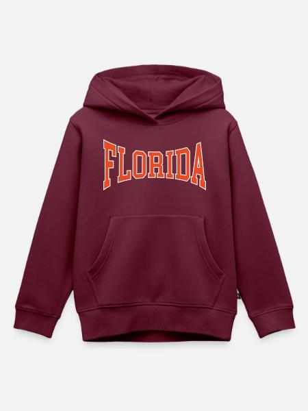 Florida - Kinder Premium Organic Hoodie - Burgunderrot