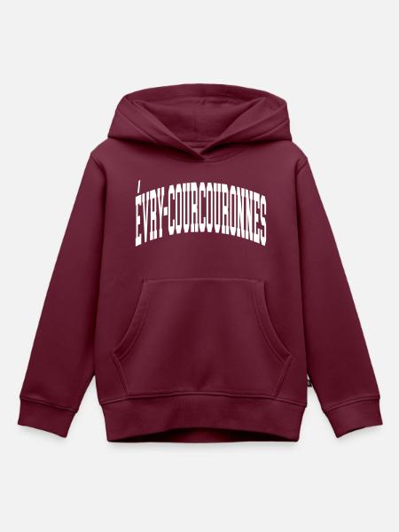 Évry-Courcouronnes - Kinder Premium Organic Hoodie - Burgunderrot