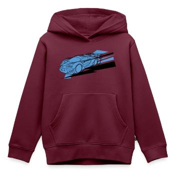 Buga Sportwagen unlimited - Kinder Premium Organic Hoodie - Burgunderrot - Vorne - AI Model Kid Female (0cm)
