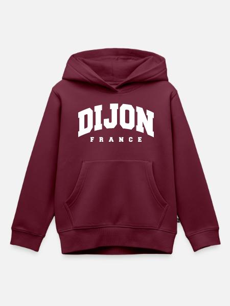 Dijon - Kinder Premium Organic Hoodie - Burgunderrot