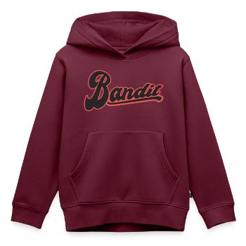 Bandit dieb clan ghetto street bandits chopper - Kinder Premium Organic Hoodie - Burgunderrot - Vorne - AI Model Kid Female (0cm)