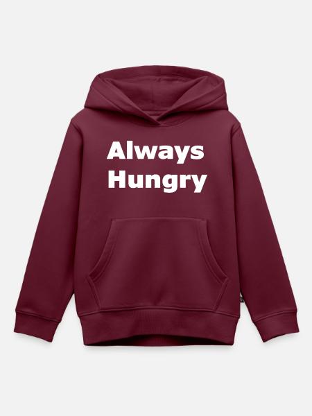 Immer hungrig - Kinder Premium Organic Hoodie - Burgunderrot