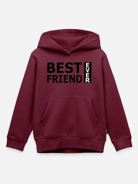 Bester Freund - Kinder Premium Organic Hoodie - Burgunderrot