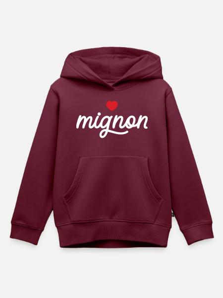 Das Niedliche - Kinder Premium Organic Hoodie - Burgunderrot