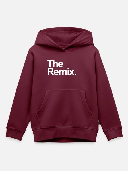 Der Remix - Kinder Premium Organic Hoodie - Burgunderrot