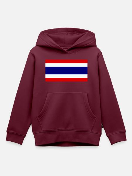 thailand - Kinder Premium Organic Hoodie - Burgunderrot