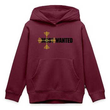 most wanted - Kinder Premium Organic Hoodie - Burgunderrot - Vorne - AI Model Kid Female (0cm)