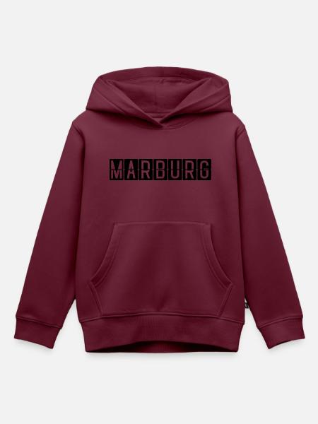 Marburg Flughafentafel - Kinder Premium Organic Hoodie - Burgunderrot