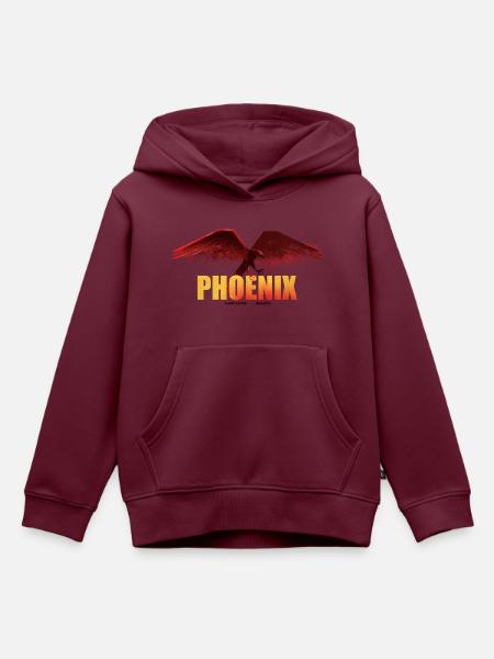 Phantastische Tierwesen 3 Phoenix - Kinder Premium Organic Hoodie - Burgunderrot