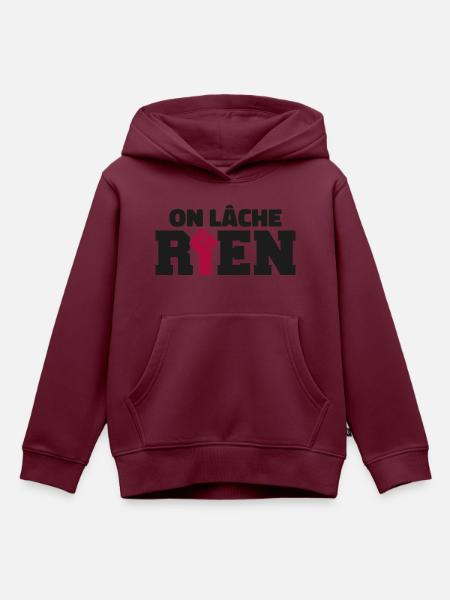 Wir lassen nichts los - Kinder Premium Organic Hoodie - Burgunderrot