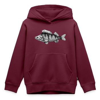 Barsch - Kinder Premium Organic Hoodie - Burgunderrot - Vorne - AI Model Kid Female (0cm)