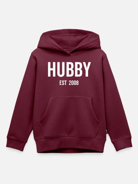 Ehemann Est 2008 - Kinder Premium Organic Hoodie - Burgunderrot